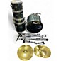 Used Pearl 5 Piece Forum Gunmetal Gray Drum Kit thumbnail