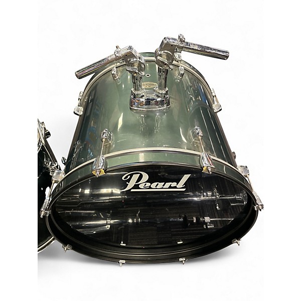 Used Pearl 5 Piece Forum Gunmetal Gray Drum Kit
