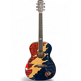 Used Alvarez AF60GD-Lightning Grateful Dead Natural Acoustic Guitar