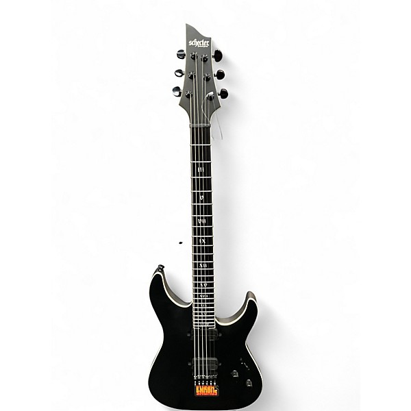 Used Schecter Guitar Research C1 SLS ELITE EVIL TWIN Black Solid Body Electric Guitar