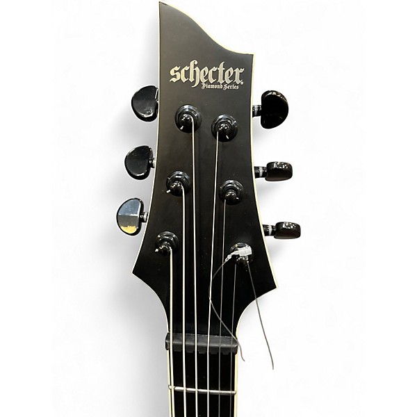 Used Schecter Guitar Research C1 SLS ELITE EVIL TWIN Black Solid Body Electric Guitar