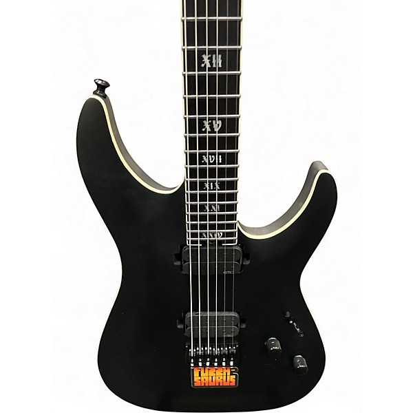 Used Schecter Guitar Research C1 SLS ELITE EVIL TWIN Black Solid Body Electric Guitar