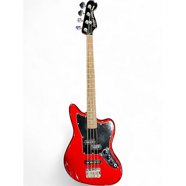 Used Squier JAGUAR BASS Torino Red Electric Bass Guitar