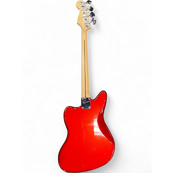 Used Squier JAGUAR BASS Torino Red Electric Bass Guitar