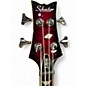 Used Schecter Guitar Research Stiletto Extreme 4 String Crimson Red Burst Electric Bass Guitar