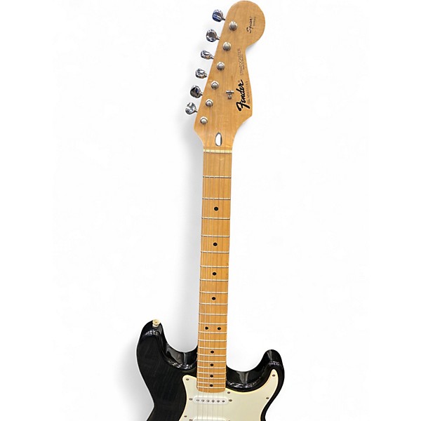 Used Fender Squire Series Strat Black Solid Body Electric Guitar