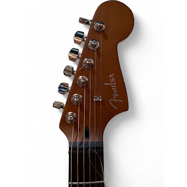 Used Fender Acoustasonic Jazzmaster Black Acoustic Electric Guitar