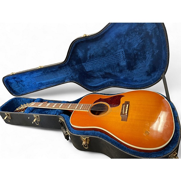 Used 2005 Gibson Hummingbird Artist Cherry Sunburst Acoustic Electric Guitar