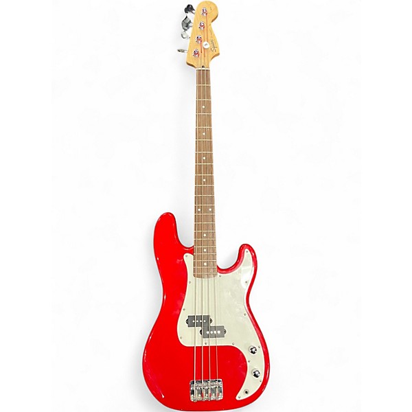 Used Squier Affinity Precision Bass Dakota Red Electric Bass Guitar