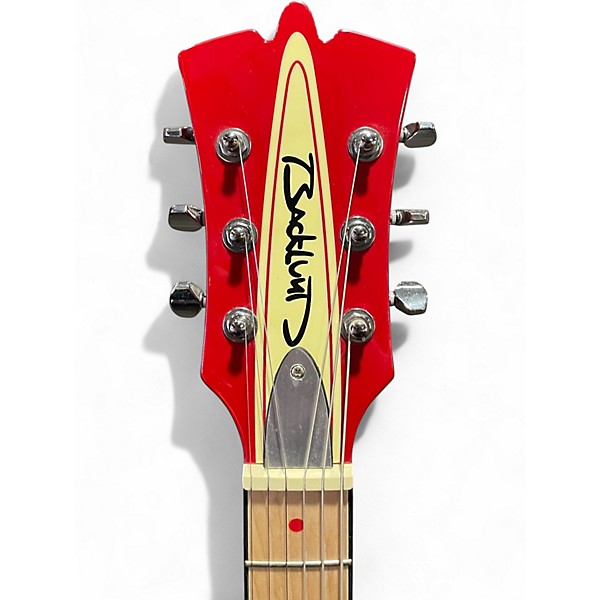 Used Backlund Rockerbox Deluxe Left Handed Red Hollow Body Electric Guitar