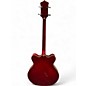 Used Eastwood Classic Tenor Left Handed Candy Red Burst Hollow Body Electric Guitar