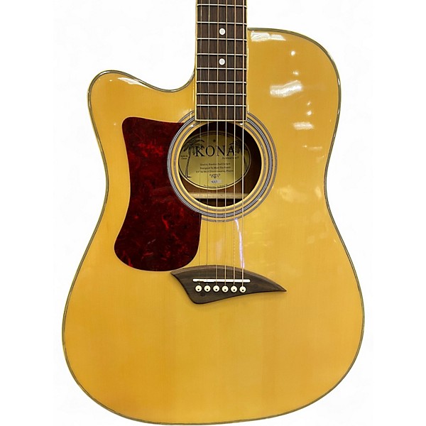 Used Kona K2LN Natural Acoustic Electric Guitar