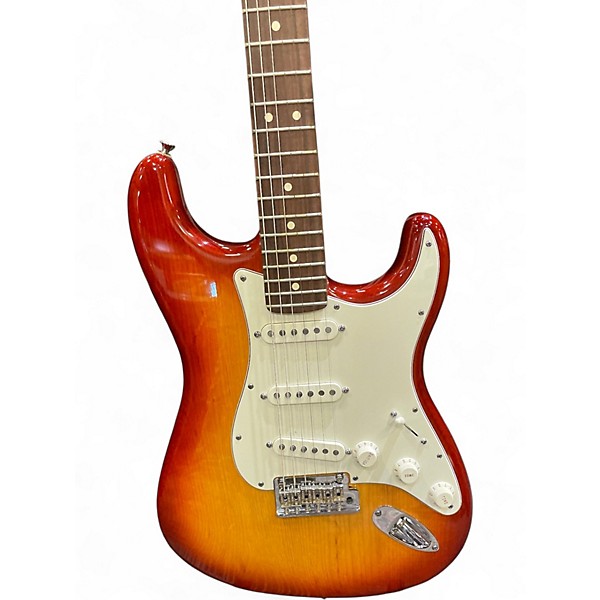 Used 2010 Fender American Standard Stratocaster Sienna Sunburst Solid Body Electric Guitar