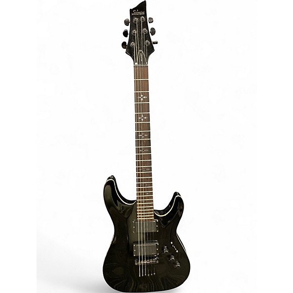 Used Schecter Guitar Research Hellraiser C1 Black Solid Body Electric Guitar