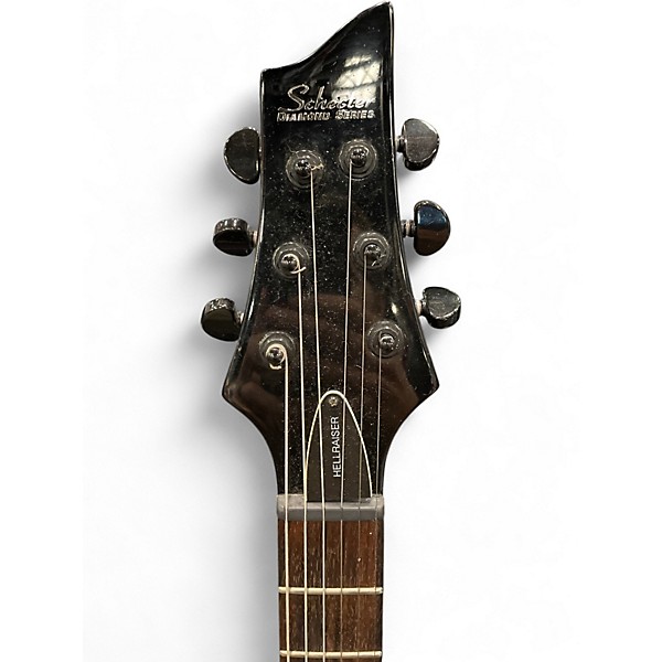Used Schecter Guitar Research Hellraiser C1 Black Solid Body Electric Guitar