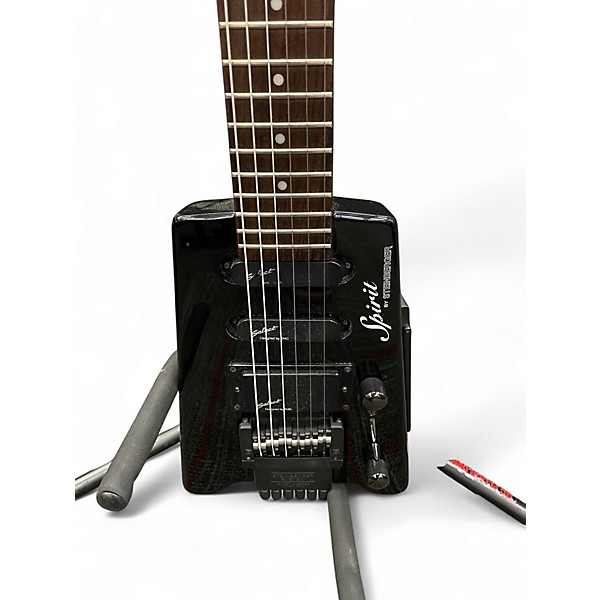 Used Steinberger Spirit GT Pro Deluxe Black Solid Body Electric Guitar