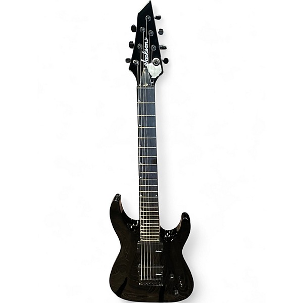 Used Jackson JS22-7 Dinky 7 String Black Solid Body Electric Guitar