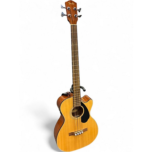 Used 2022 Fender CB-60SE Worn Natural Acoustic Bass Guitar