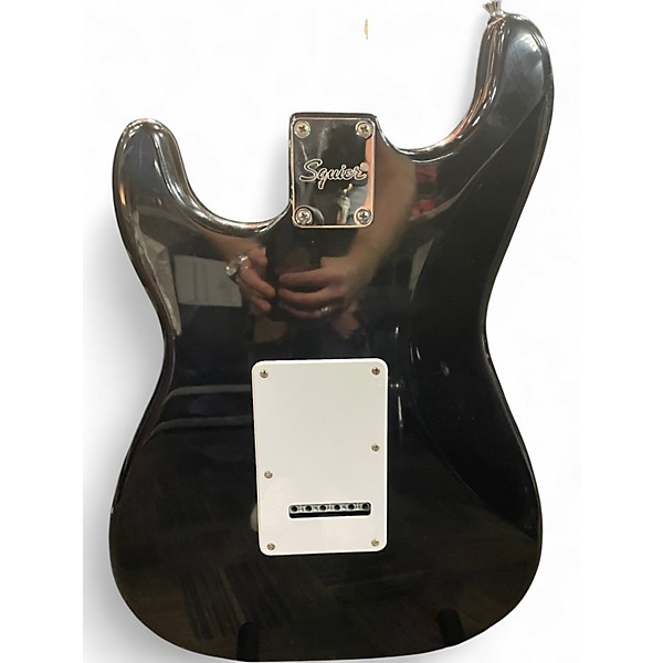Used Squier Affinity Stratocaster Black and White Solid Body Electric Guitar