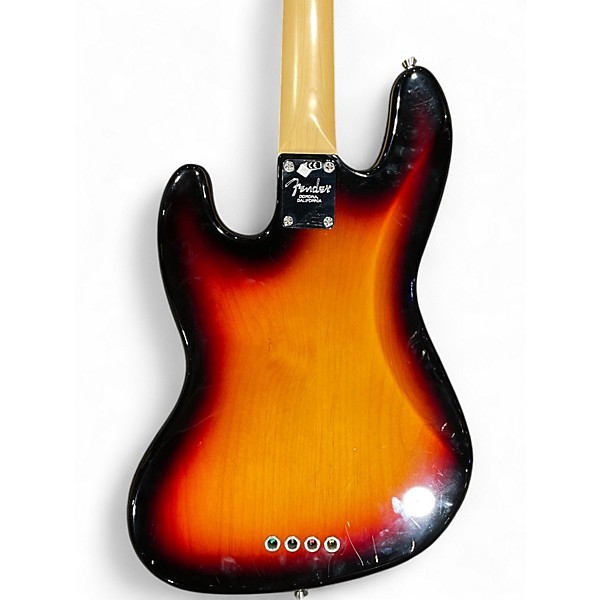Used Fender American Professional Jazz Bass 3 Color Sunburst Electric Bass Guitar