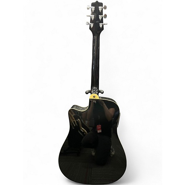 Used Takamine EG531SC Black Acoustic Electric Guitar
