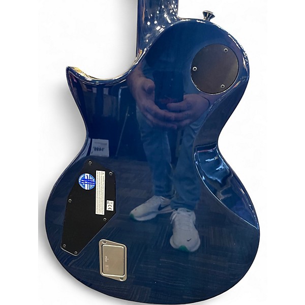 Used ESP E-II Eclipse Trans Blue Solid Body Electric Guitar