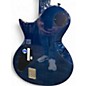Used ESP E-II Eclipse Trans Blue Solid Body Electric Guitar