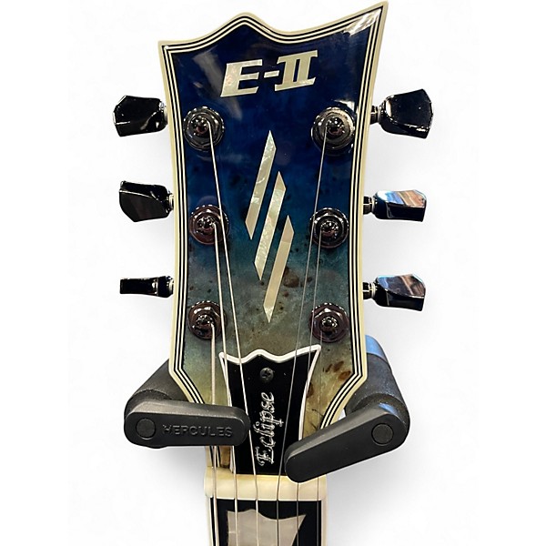 Used ESP E-II Eclipse Trans Blue Solid Body Electric Guitar