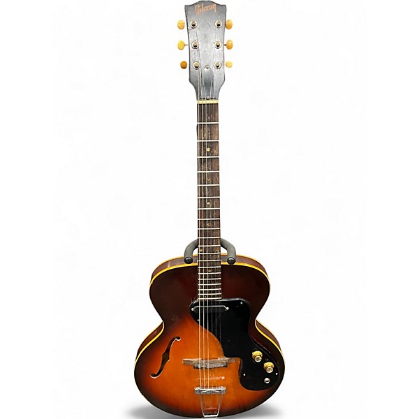 Vintage 1961 Gibson 120T 2 Color Sunburst Hollow Body Electric Guitar