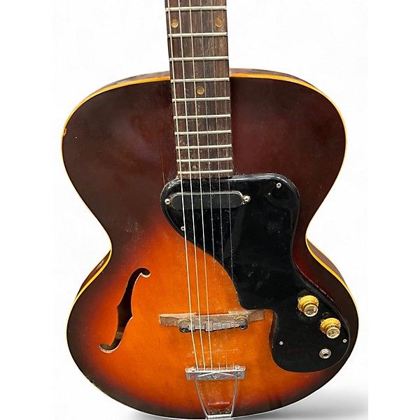 Vintage 1961 Gibson 120T 2 Color Sunburst Hollow Body Electric Guitar