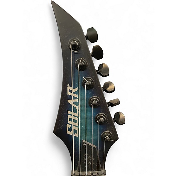 Used Solar Guitars A1.6 FRFR Blue Burst Solid Body Electric Guitar
