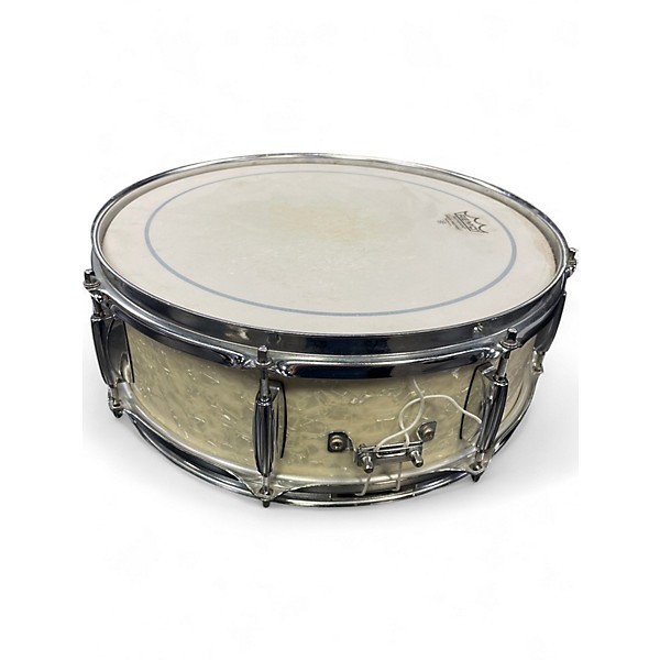 Used Gretsch Drums 14in Catalina Elite Snare 14x5 Pearl White Drum