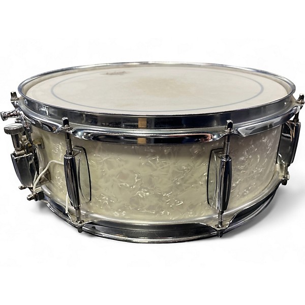 Used Gretsch Drums 14in Catalina Elite Snare 14x5 Pearl White Drum