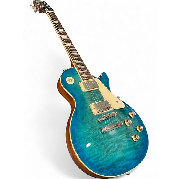 Used Epiphone Les Paul Standard '60s Quilt Guitar Center-Exclusive Ocean Blue Solid Body Electric Guitar