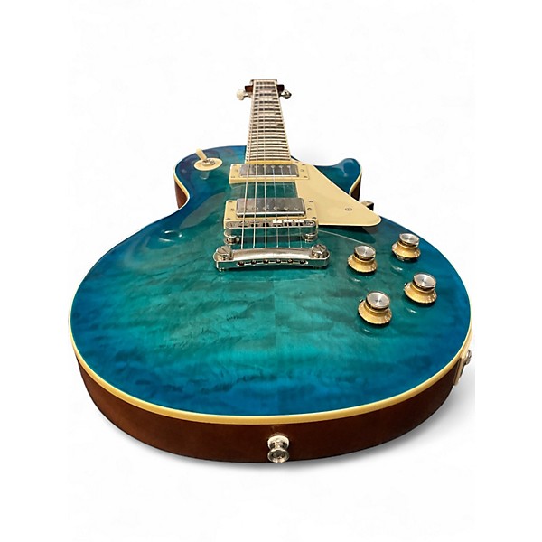 Used Epiphone Les Paul Standard '60s Quilt Guitar Center-Exclusive Ocean Blue Solid Body Electric Guitar