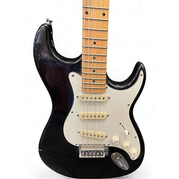 Used Silvertone SS-11 Black Solid Body Electric Guitar