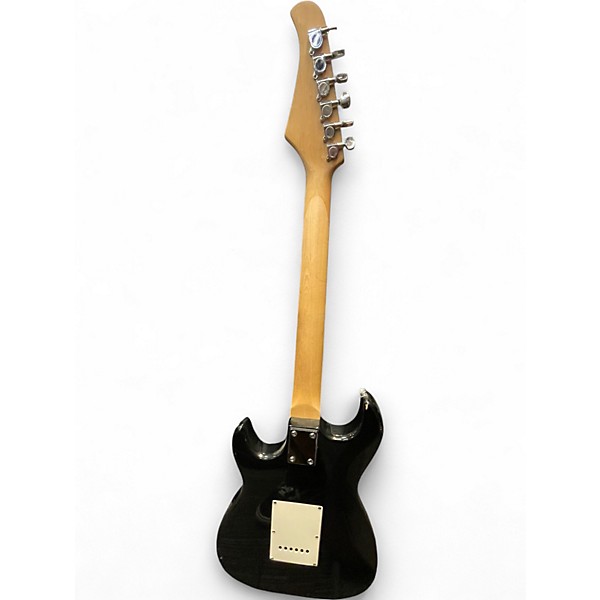 Used Silvertone SS-11 Black Solid Body Electric Guitar
