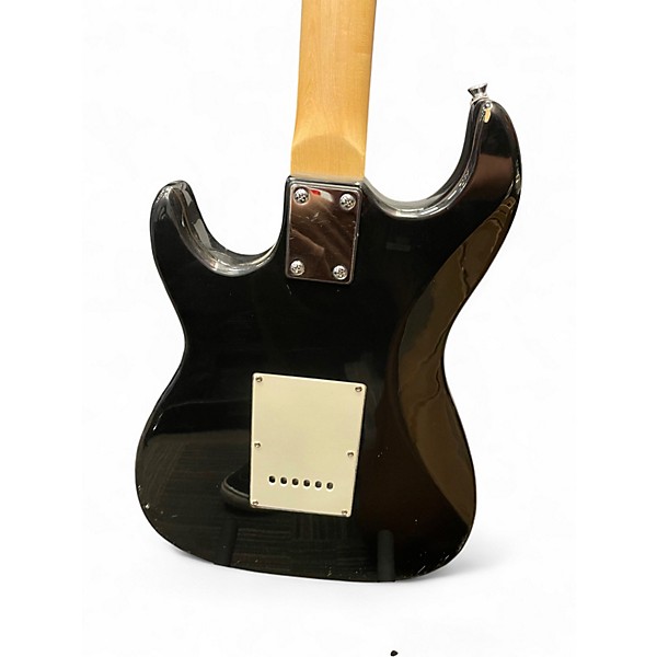 Used Silvertone SS-11 Black Solid Body Electric Guitar