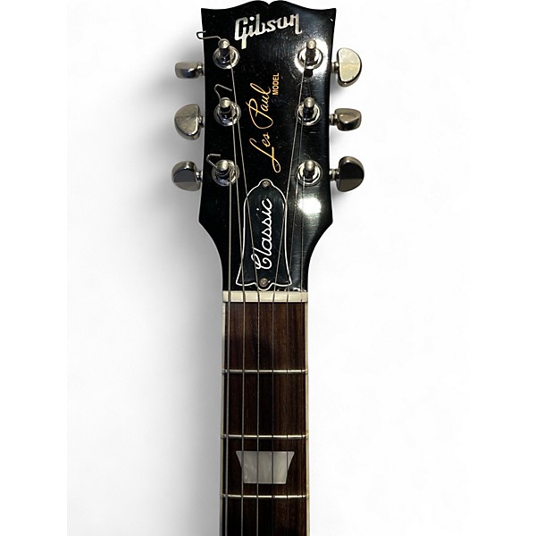 Used Gibson Les Paul Classic Black Solid Body Electric Guitar