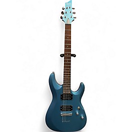 Used Schecter Guitar Research C-6 DELUXE Blue Solid Body Electric Guitar