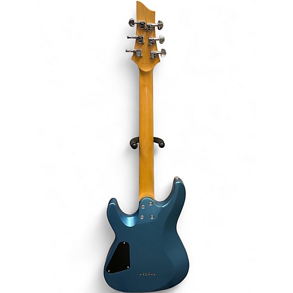 Used Schecter Guitar Research C-6 DELUXE Blue Solid Body Electric Guitar