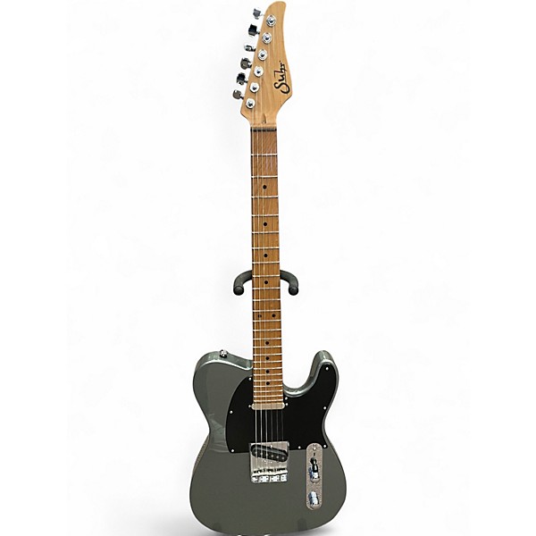 Used Suhr Andy Wood SS Modern T Silver Solid Body Electric Guitar