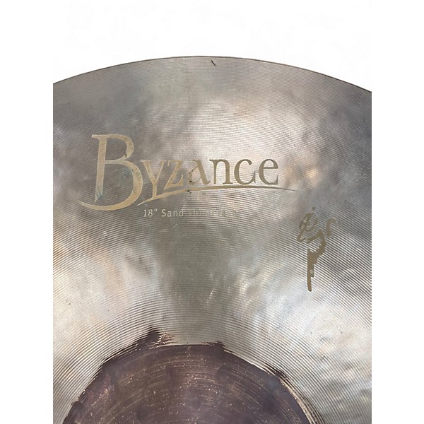 Used MEINL 18in Byzance Vintage Series Benny Greb Sand Thin Crash Cymbal