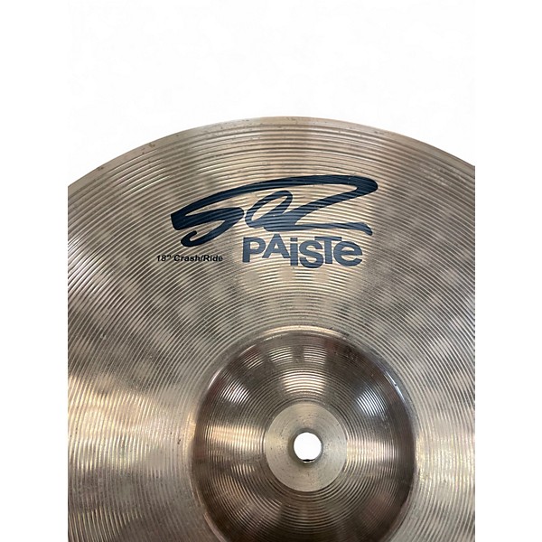 Used Paiste 18in 502 Crash Ride Cymbal