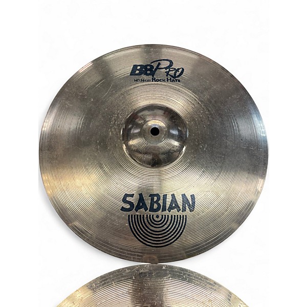 Used SABIAN 14in b8 pro rock hats Cymbal