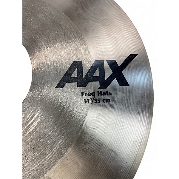 Used SABIAN 14in AAX Freq Hats Cymbal