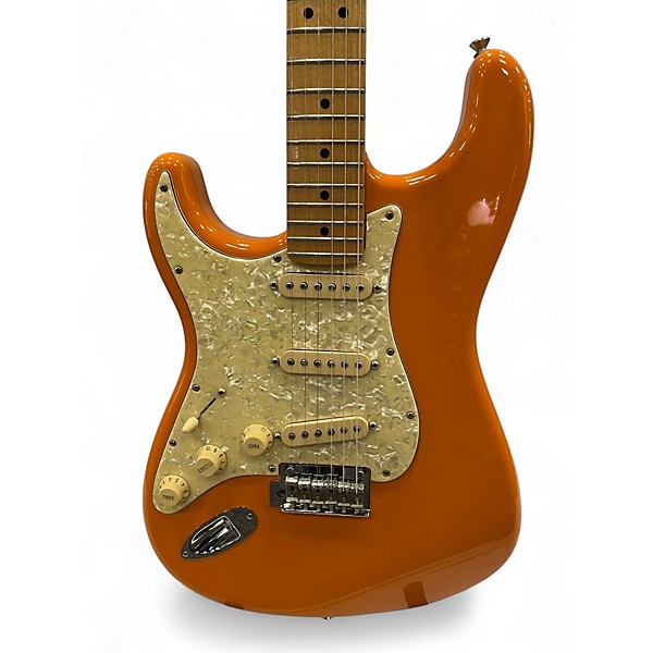 Used 2020 Fender Player Stratocaster Left Handed Capri Orange Solid Body Electric Guitar