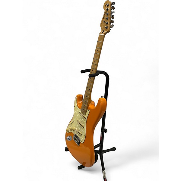 Used 2020 Fender Player Stratocaster Left Handed Capri Orange Solid Body Electric Guitar