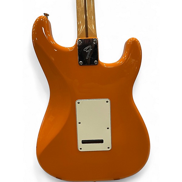 Used 2020 Fender Player Stratocaster Left Handed Capri Orange Solid Body Electric Guitar