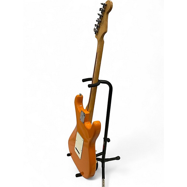 Used 2020 Fender Player Stratocaster Left Handed Capri Orange Solid Body Electric Guitar